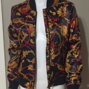 True Religion Black and Gold Women's Jacket